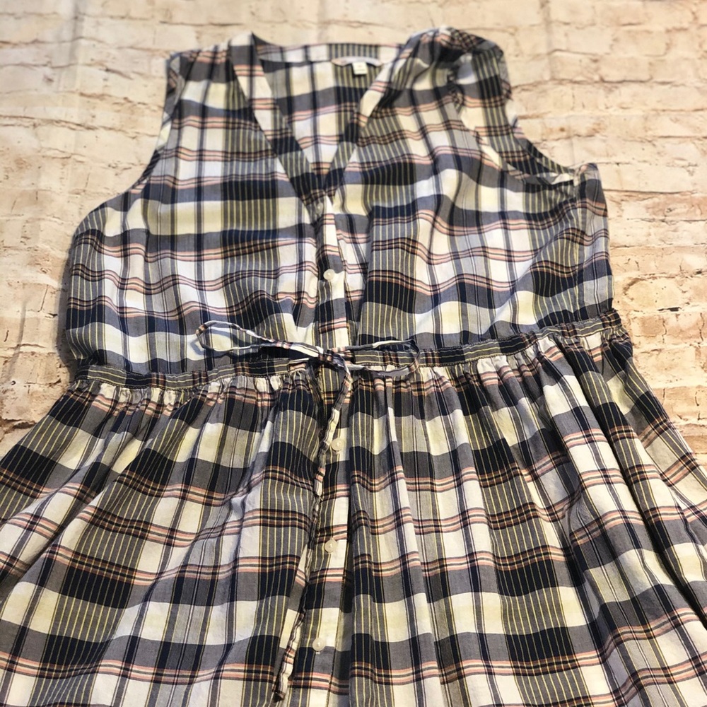 GAP sleeveless cotton button down dress🌸🌸🌸